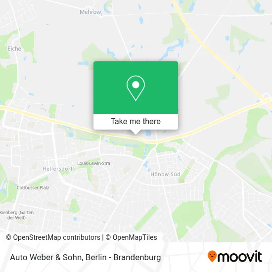 Auto Weber & Sohn map