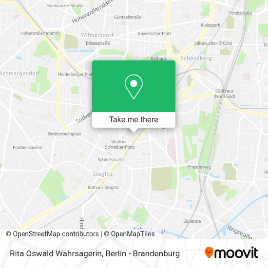 Rita Oswald Wahrsagerin map