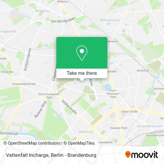 Vattenfall Incharge map