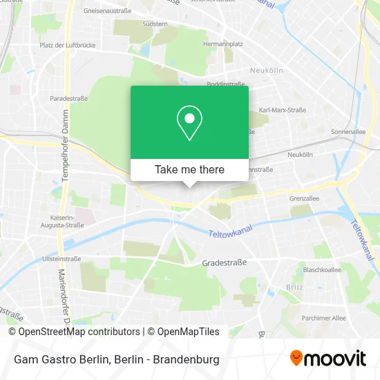 Gam Gastro Berlin map