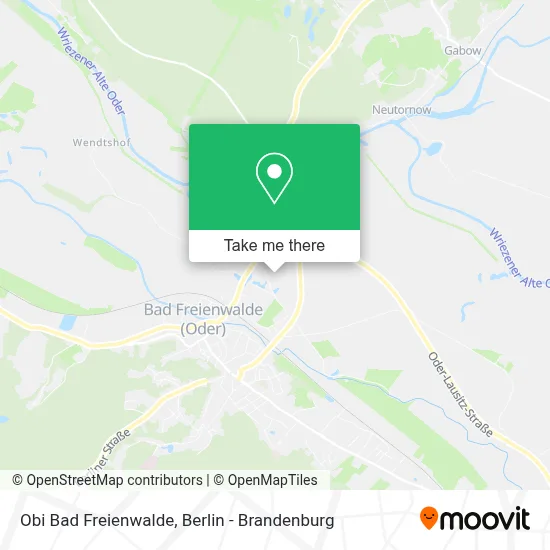 Obi Bad Freienwalde map