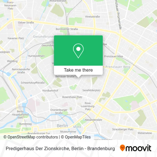 Predigerhaus Der Zionskirche map