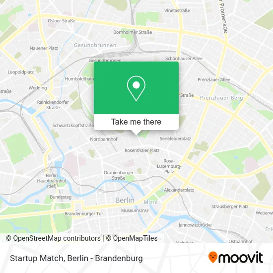 Startup Match map
