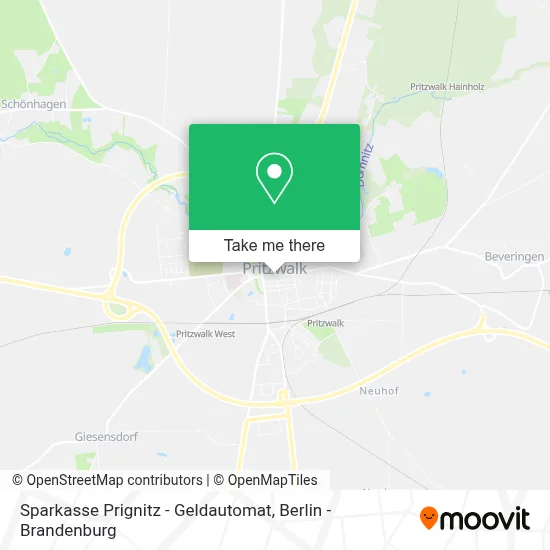 Sparkasse Prignitz - Geldautomat map