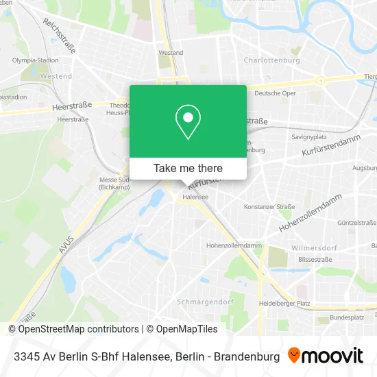 3345 Av Berlin S-Bhf Halensee map