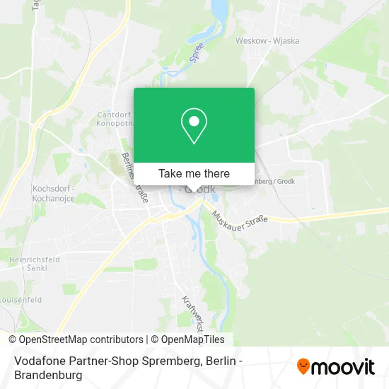 Vodafone Partner-Shop Spremberg map