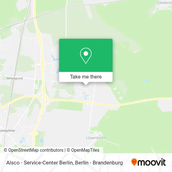 Alsco - Service-Center Berlin map