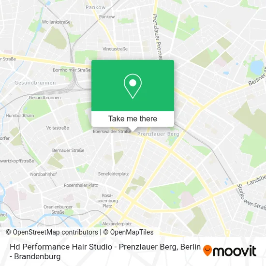 Hd Performance Hair Studio - Prenzlauer Berg map