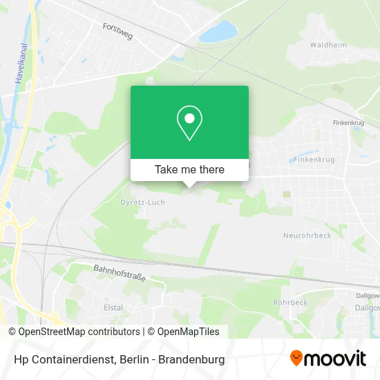 Hp Containerdienst map