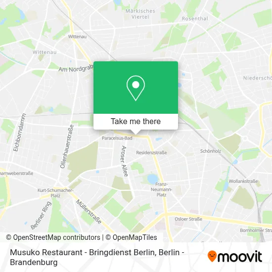 Musuko Restaurant - Bringdienst Berlin map