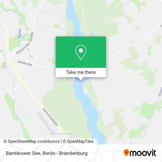 Bantikower See map
