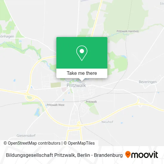 Bildungsgesellschaft Pritzwalk map
