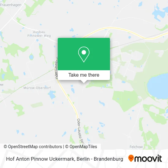 Hof Anton  Pinnow Uckermark map