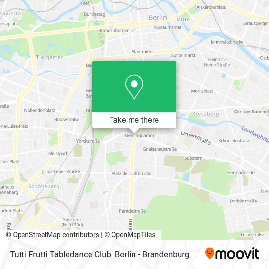 Tutti Frutti Tabledance Club map