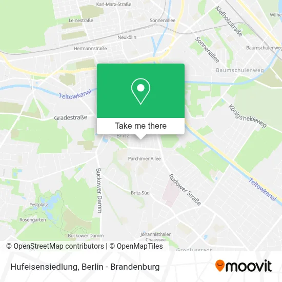 Hufeisensiedlung map