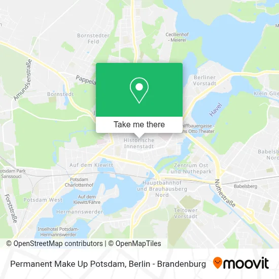 Permanent Make Up Potsdam map