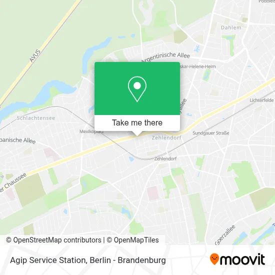Agip Service Station map