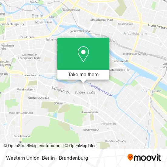 Western Union map