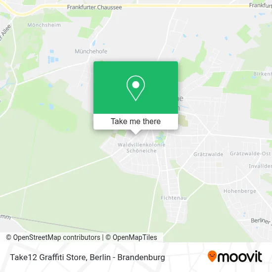Take12 Graffiti Store map