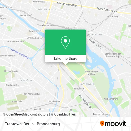 Treptown map