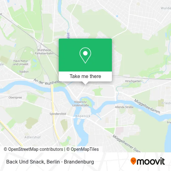 Back Und Snack map