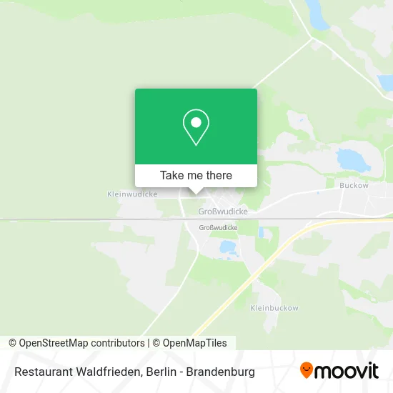 Restaurant Waldfrieden map