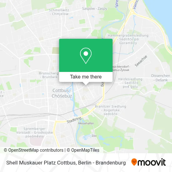 Shell Muskauer Platz Cottbus map