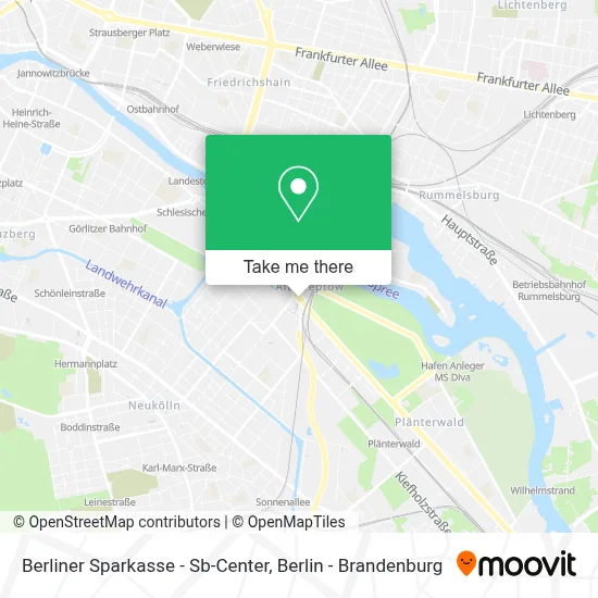 Berliner Sparkasse - Sb-Center map