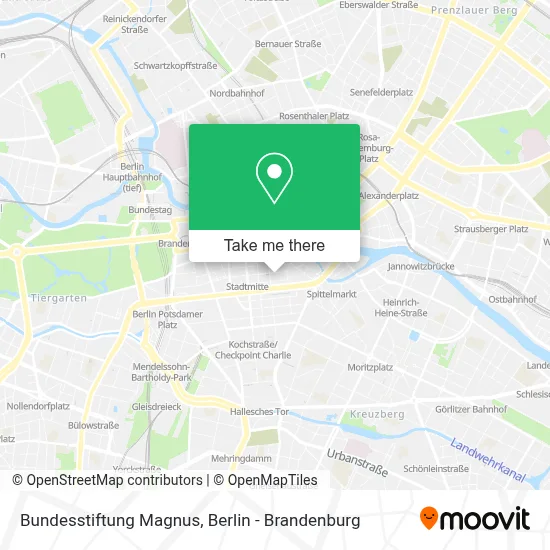 Bundesstiftung Magnus map