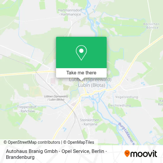 Autohaus Branig Gmbh - Opel Service map