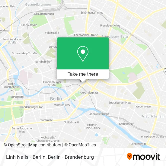 Linh Nails - Berlin map