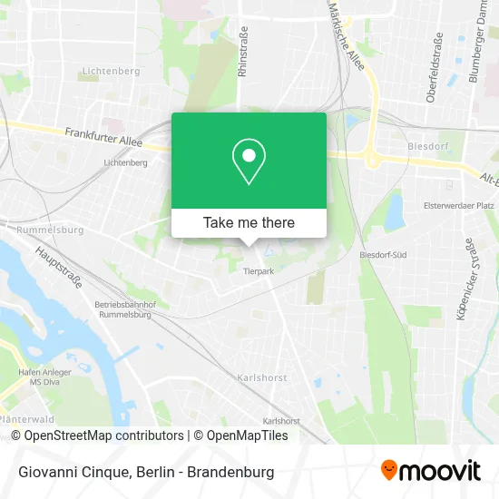 Giovanni Cinque map