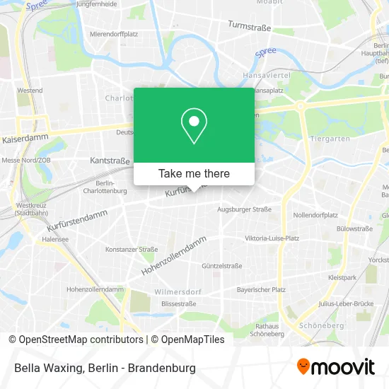 Bella Waxing map
