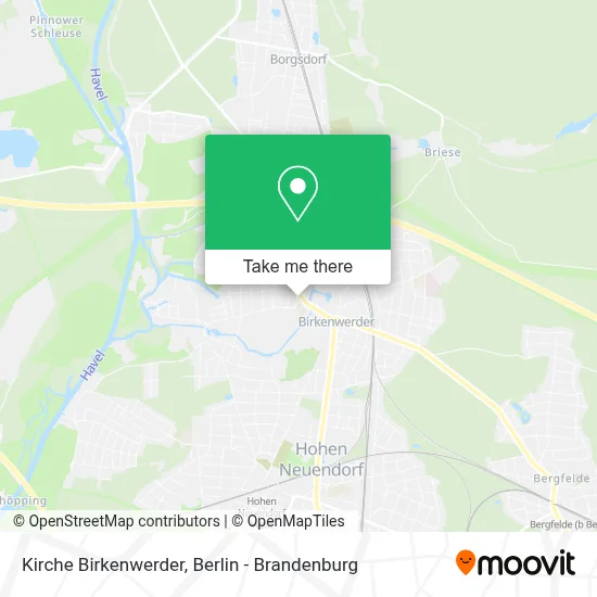 Kirche Birkenwerder map