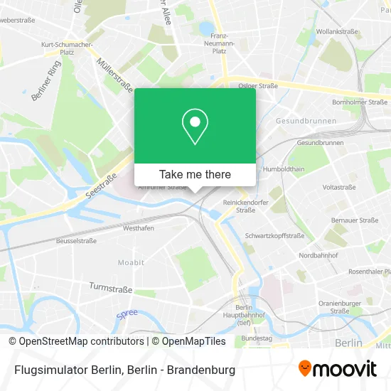 Flugsimulator Berlin map