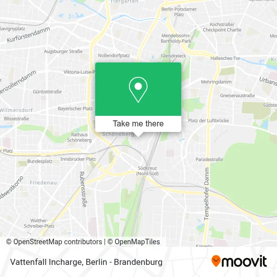 Vattenfall Incharge map