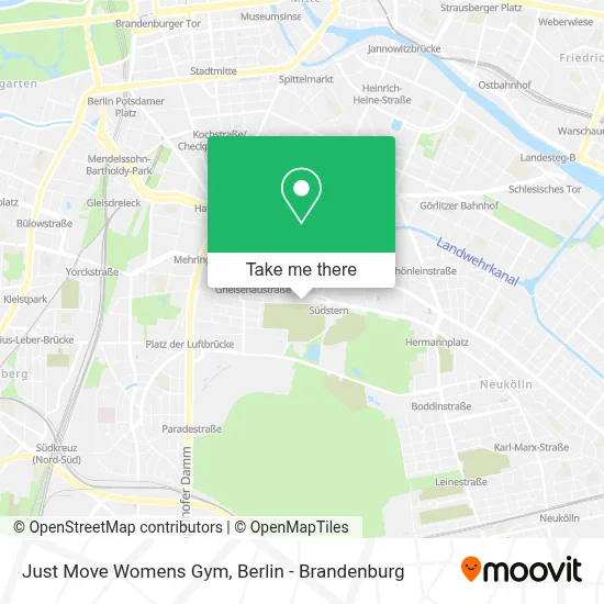 Just Move Womens Gym map