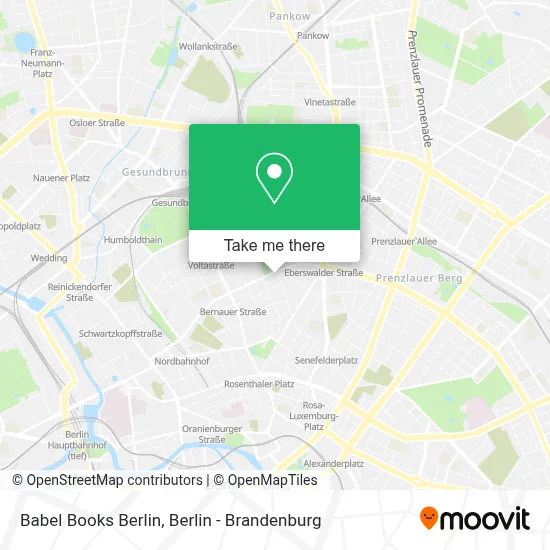 Babel Books Berlin map