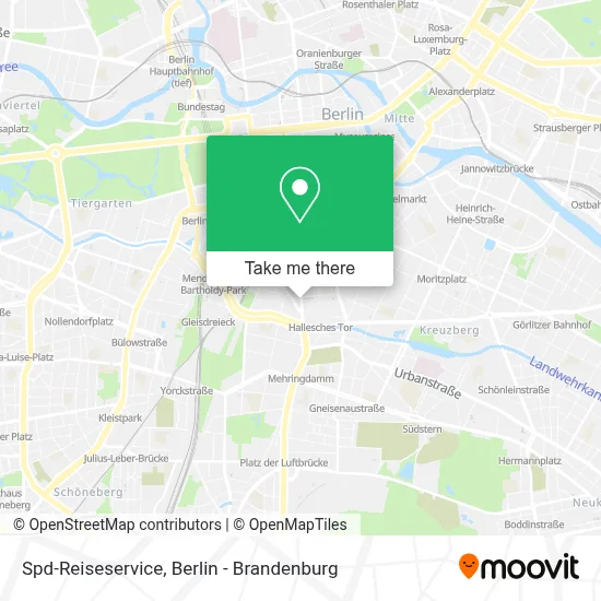 Spd-Reiseservice map