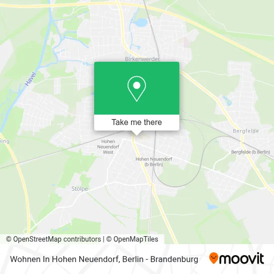 Wohnen In Hohen Neuendorf map