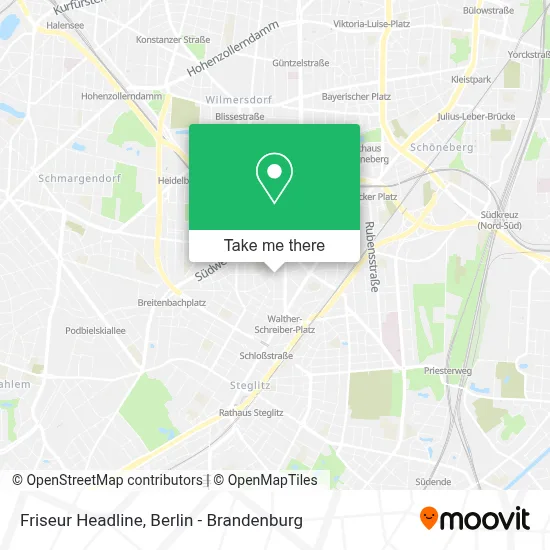 Friseur Headline map