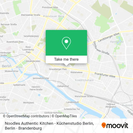 Noodles Authentic Kitchen - Küchenstudio Berlin map