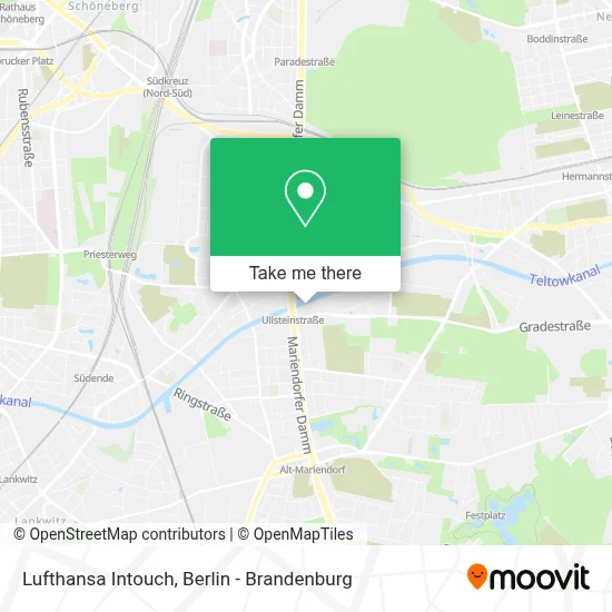 Lufthansa Intouch map