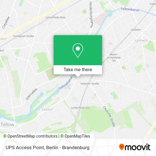 Ups Access Point map