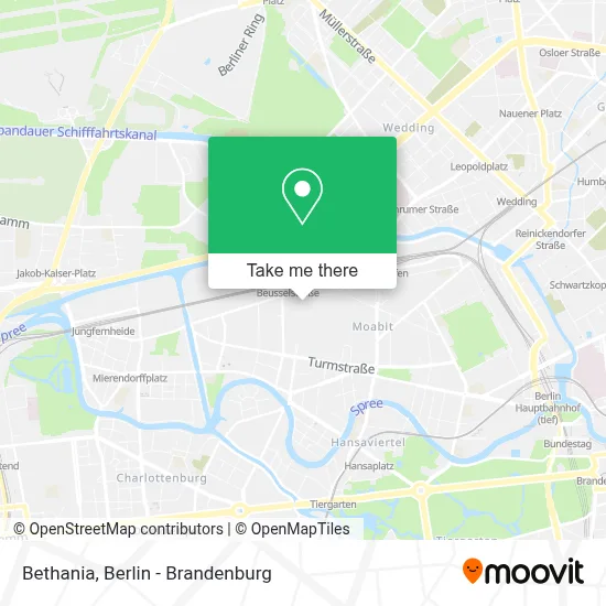 Bethania map
