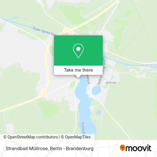 Strandbad Müllrose map