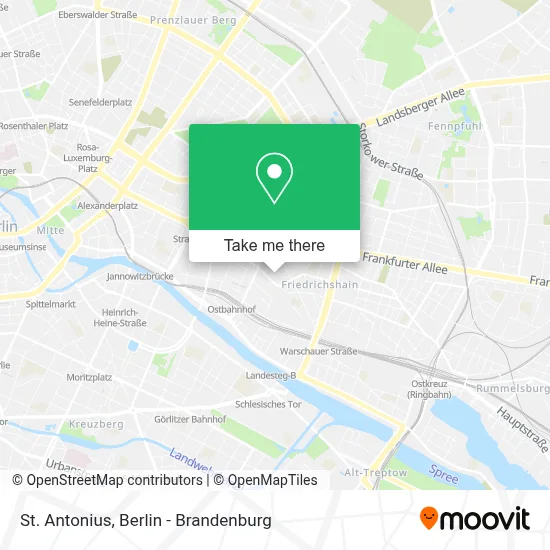 St. Antonius map