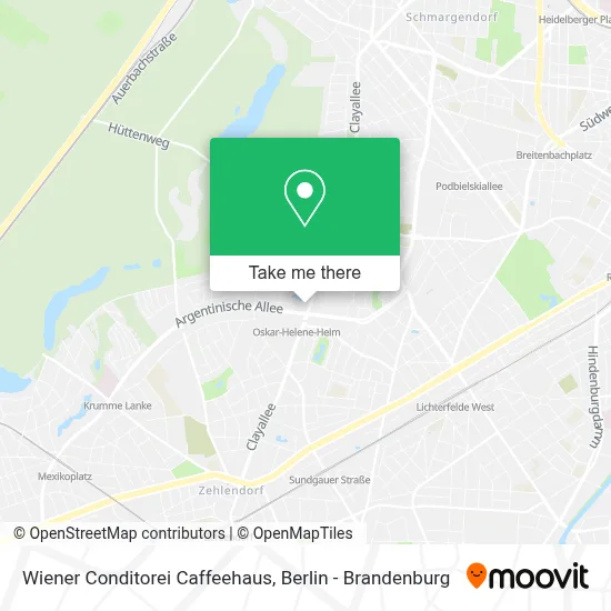 Wiener Conditorei Caffeehaus map