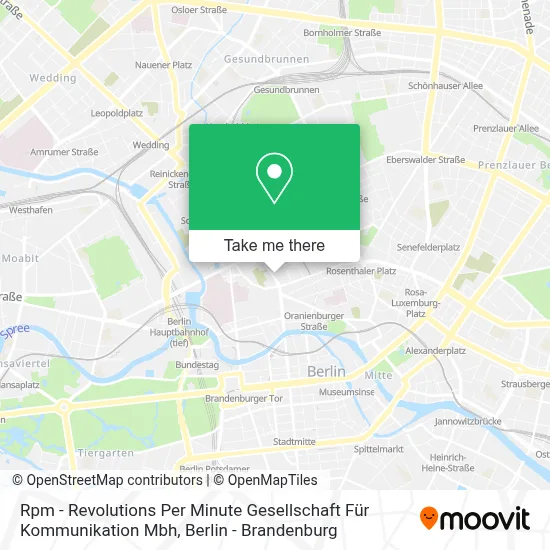 Rpm - Revolutions Per Minute Gesellschaft Für Kommunikation Mbh map