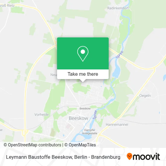 Leymann Baustoffe Beeskow map